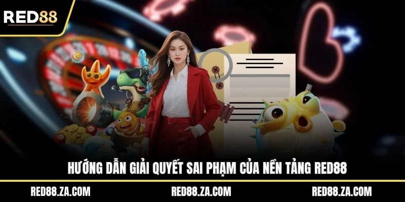 Hướng dẫn giải quyết sai phạm của nền tảng RED88